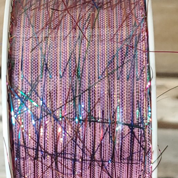 Vintage Colourline Metalic Pink Ribbon - 10 Ft Roll - Picture 1 of 5